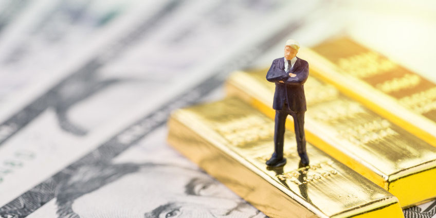US dollar and gold bars | US dollar