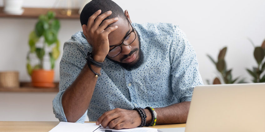 frustrated business man | technical analysis mistakes