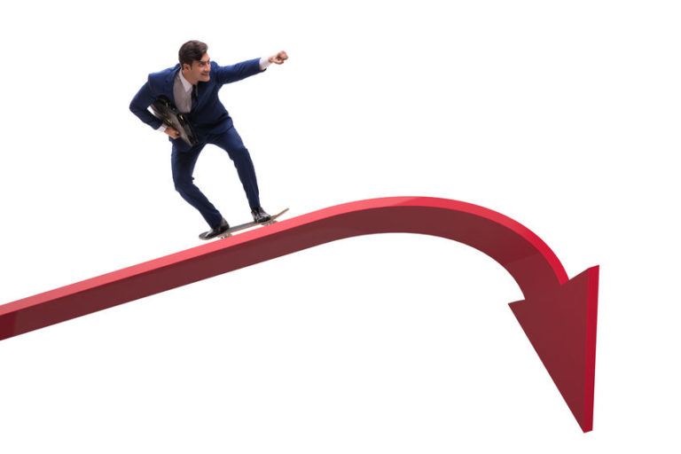 businessman on a skateboard | riding a hot trend