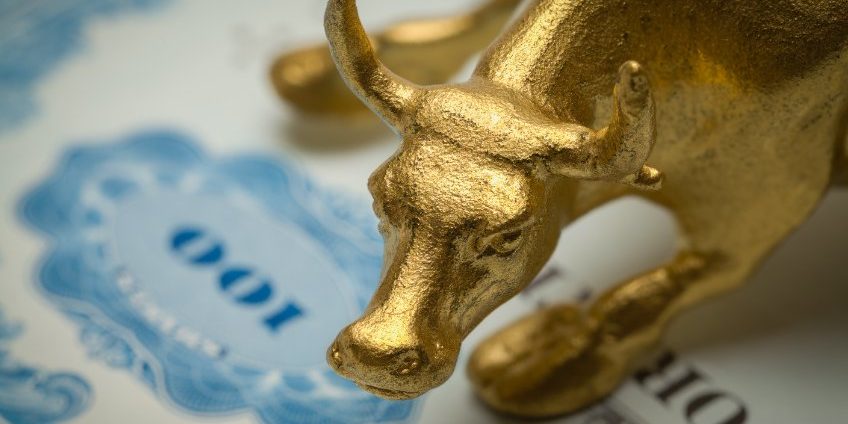 131856440_s gold bull on stock certificate |bull territory