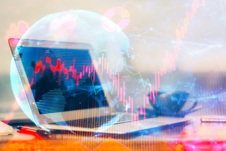 bubble overlaid on a stock chart | media influence on sentiment