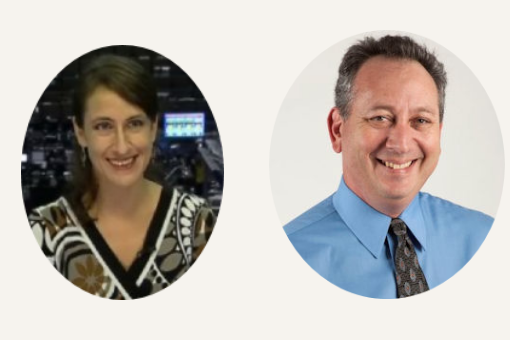 Toni Hansen and Bob Lang