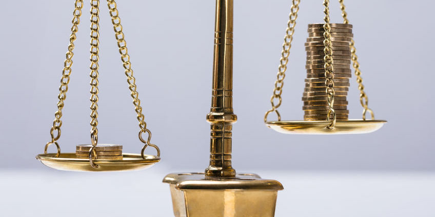 balanced portfolio | money on a scale