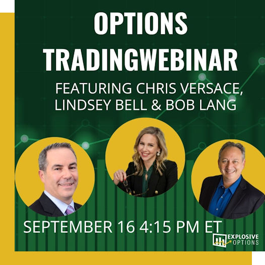 Options Trading Webinar with chris varsace, lindsey bell and bob lang. Sept 16, 2026