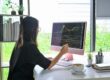 woman analyzing stock chart on monitor | stock market indicator
