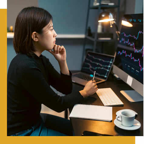 women studying Options Trading Education Resources